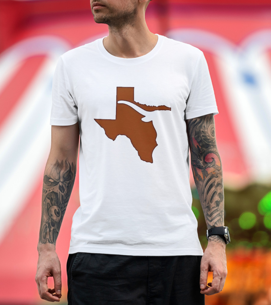 Texas State Longhorn Steer Original Orange T-Shirt