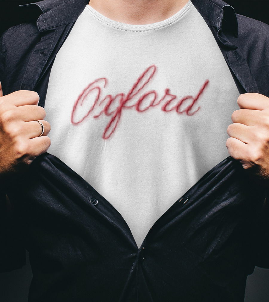 Oxford Red Calligraphy Mississippi State Fan T-Shirt
