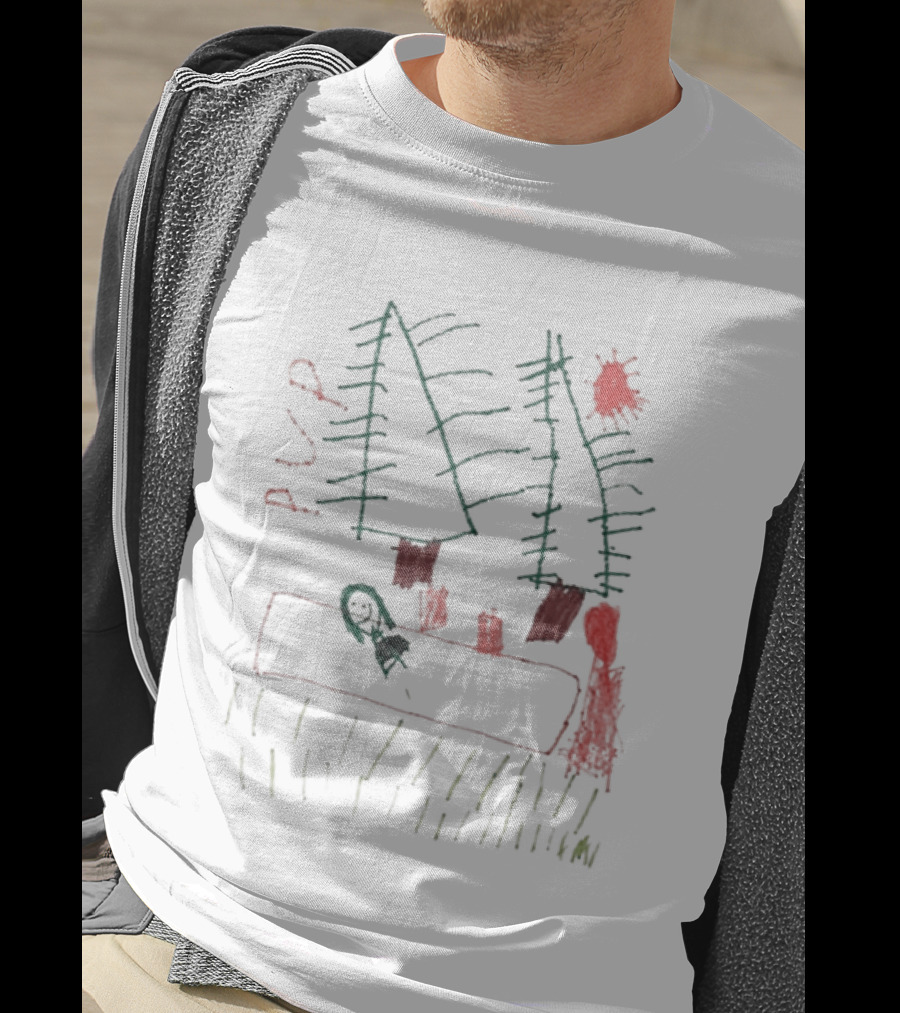 PUP The Dream Is Over Abstract Forest Sketch Sun T-Shirt