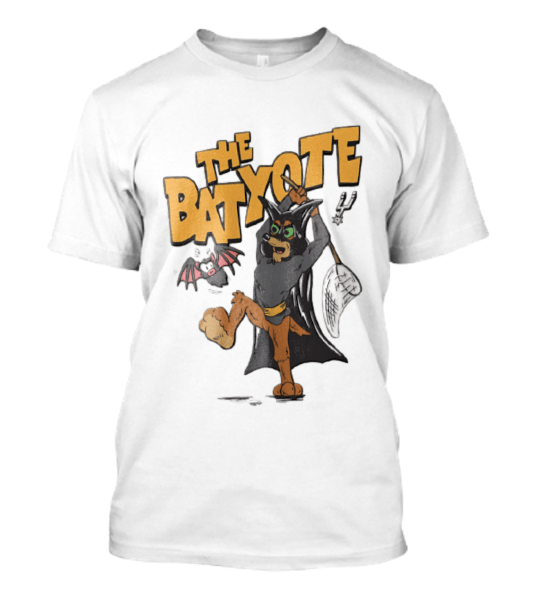 The Bat Yote Coyote Butterfly Net Creature Cartoon San Antonio Spurs NBA T-Shirt