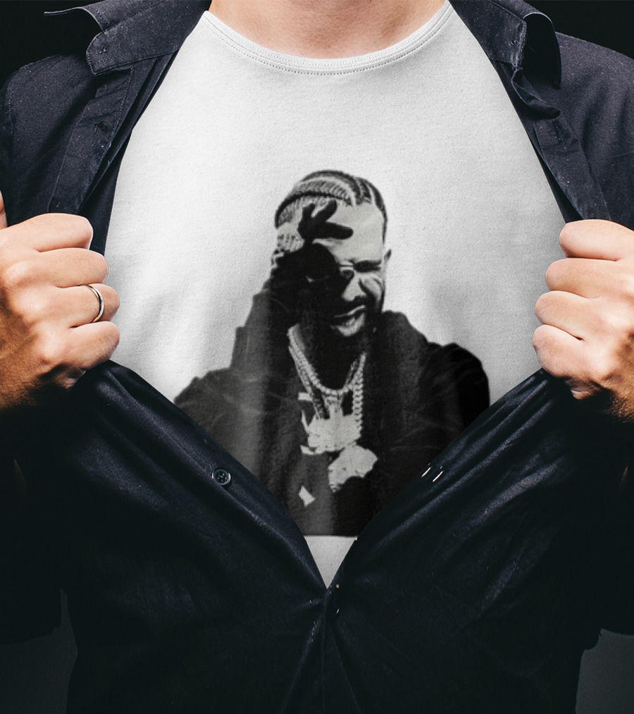 Drake Halftone Rapper Chains Gloves T-Shirt