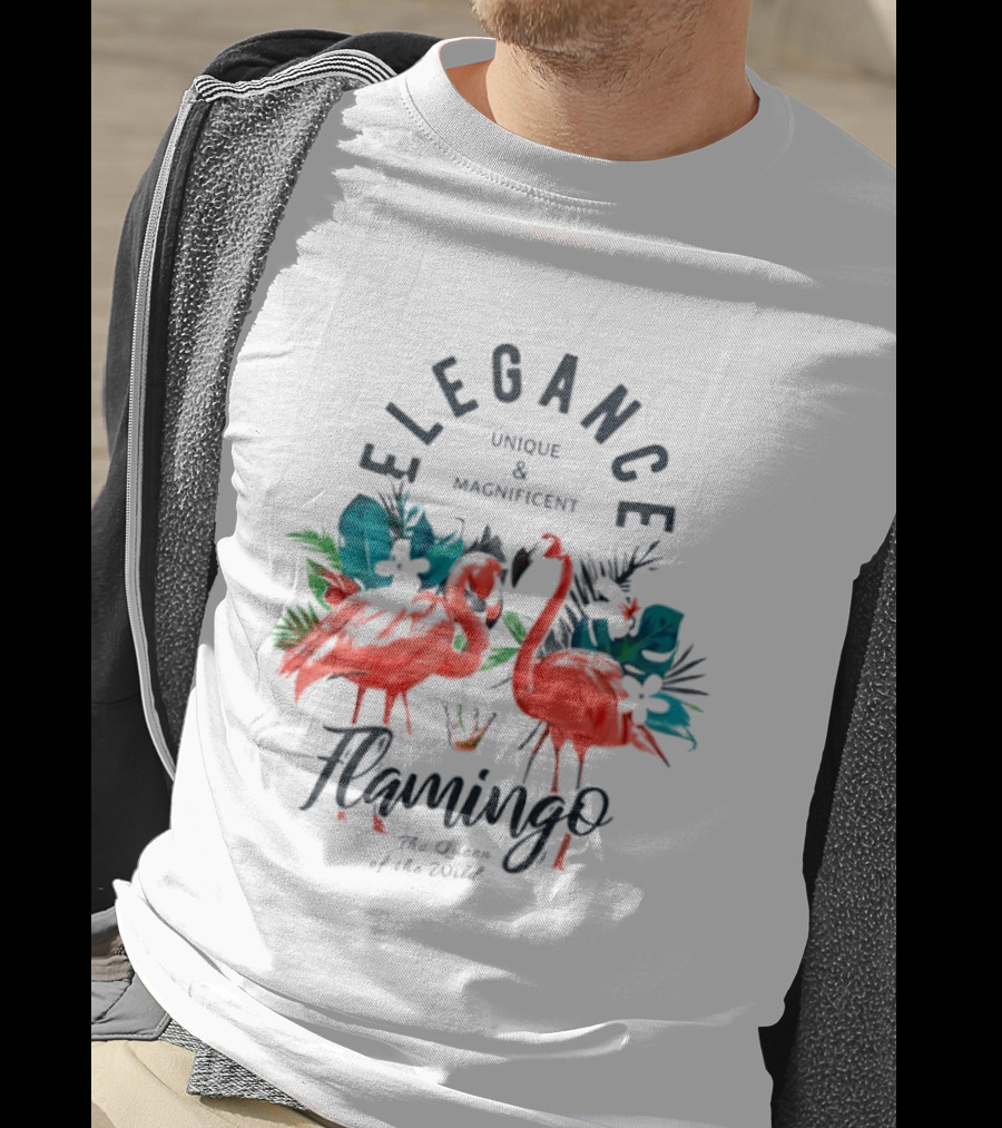 Elegance Unique Magnificent Flamingo The Queen Of The World T-Shirt