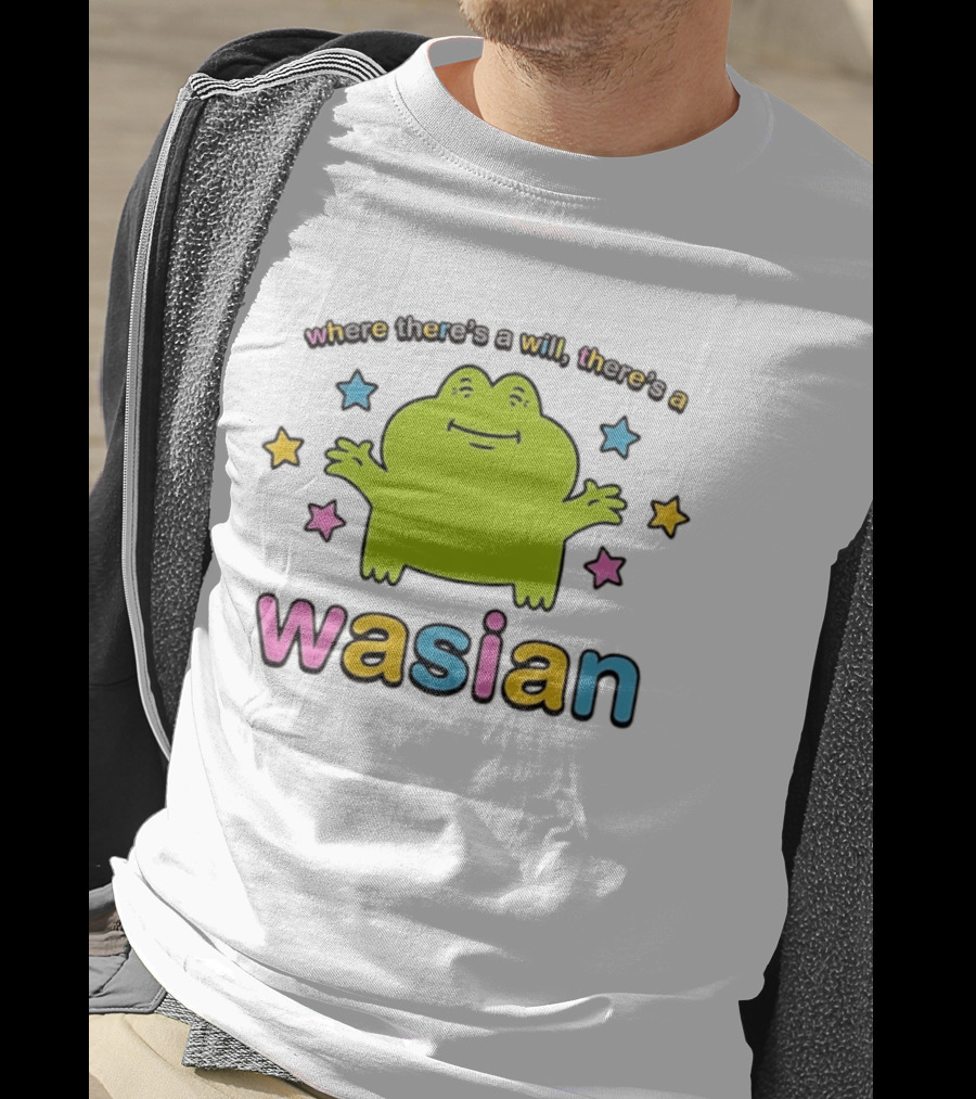Frog Where There's A Will There's A Wasian Stars T-Shirt