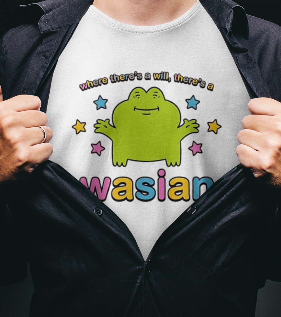Frog Where There's A Will There's A Wasian Stars T-Shirt