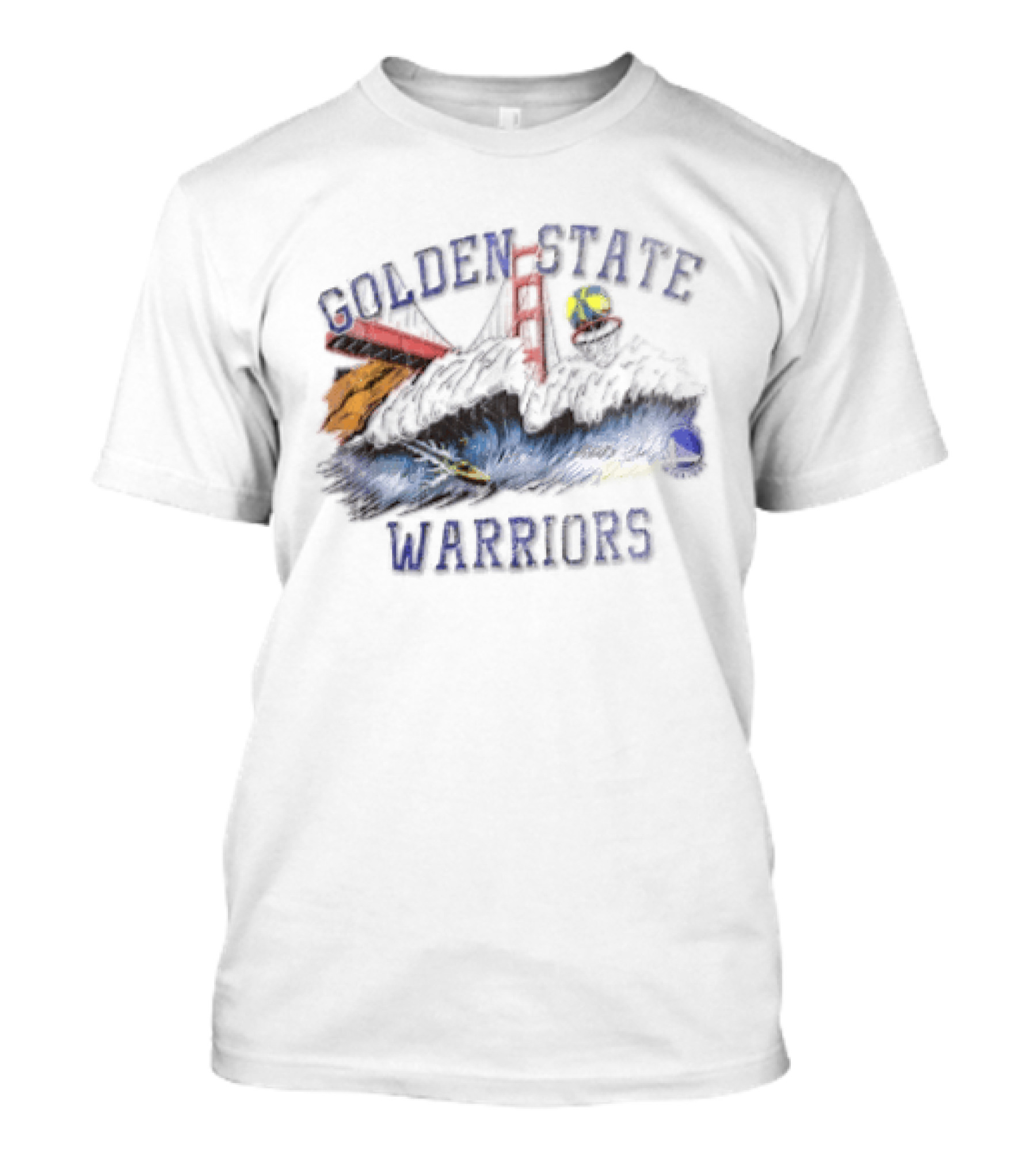Golden State Warriors League Of Leisure Bridge Bay Area Skyline T-Shirt