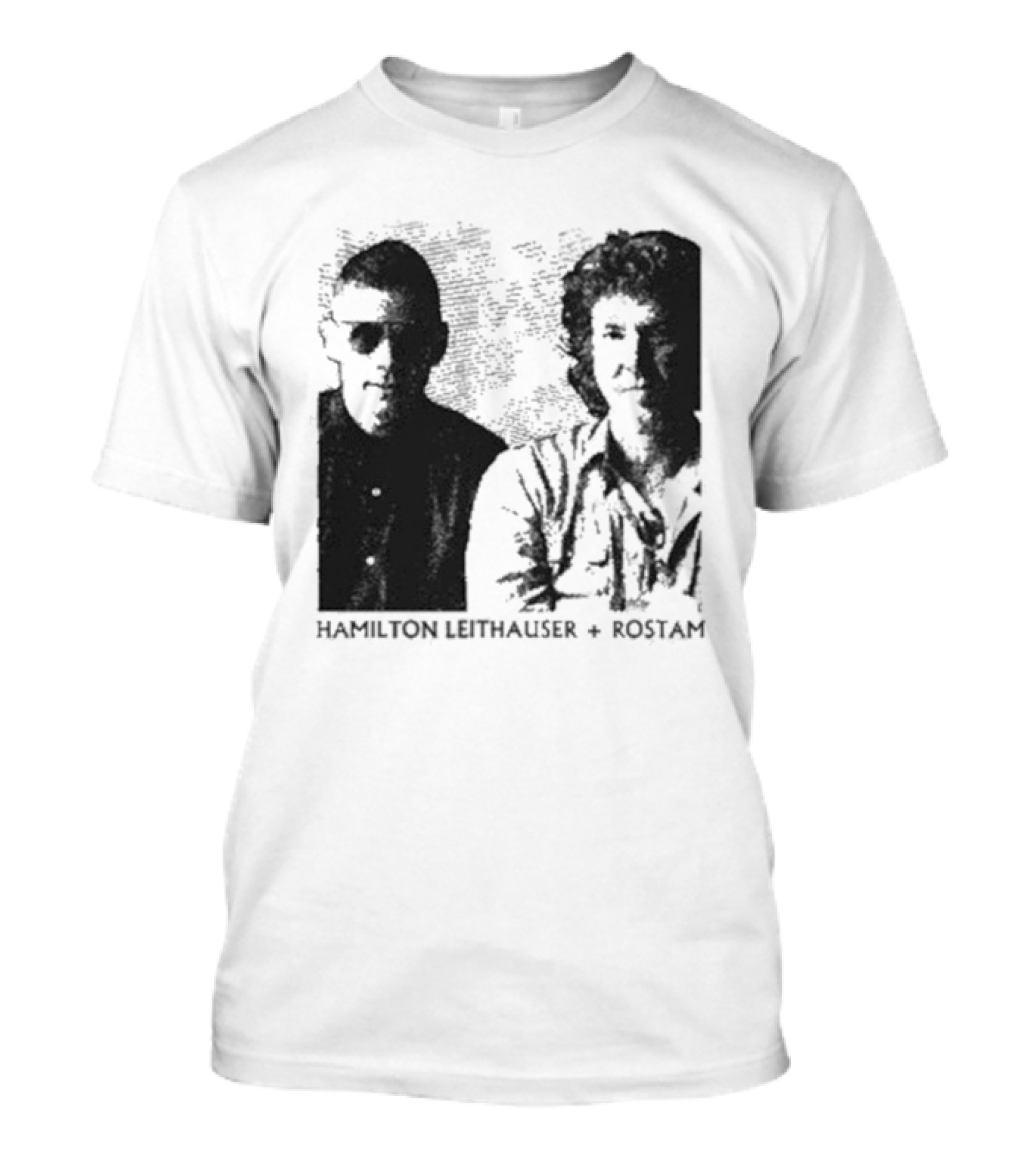 HAMILTON LEITHAUSER ROSTAM Black And White Photo Duo T-Shirt
