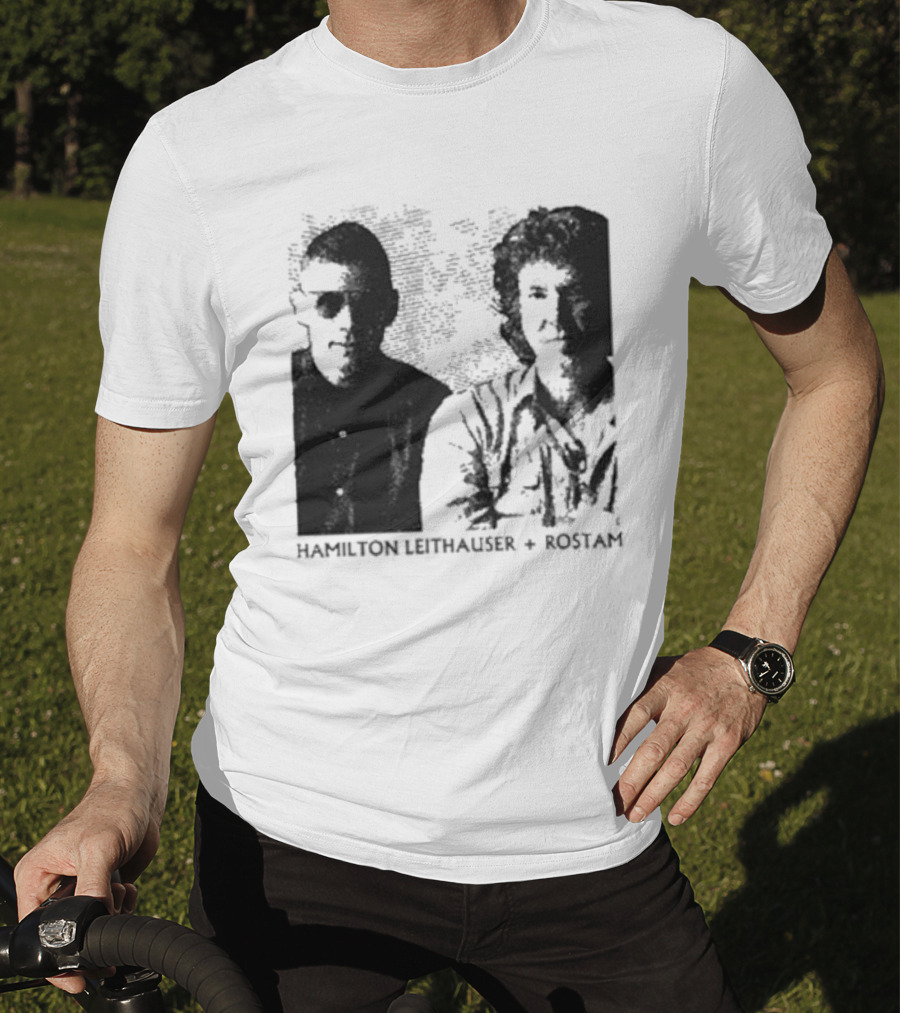 HAMILTON LEITHAUSER ROSTAM Black And White Photo Duo T-Shirt