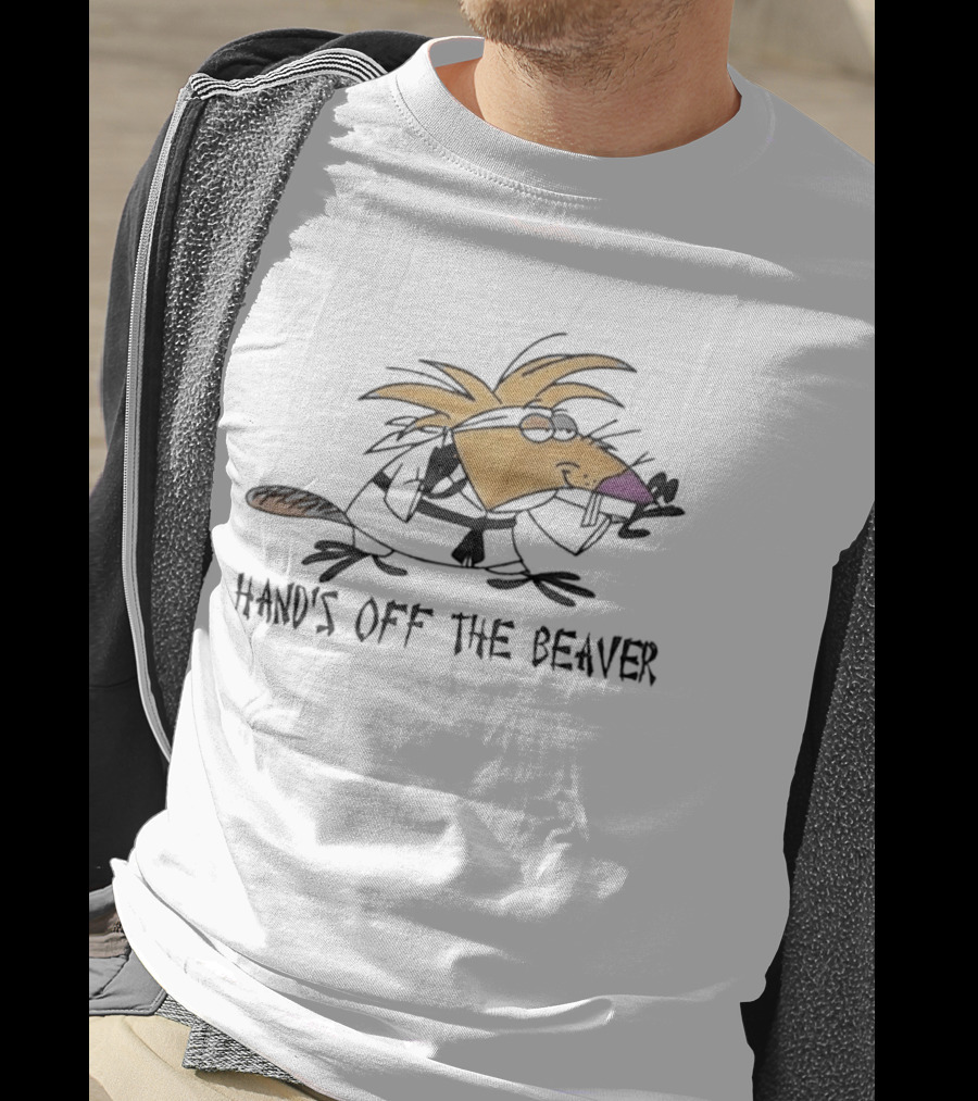 Hand's Off The Beaver The Angry Beavers Cartoon T-Shirt