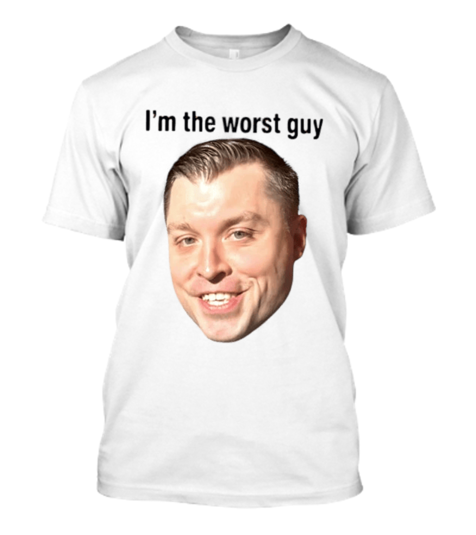 Jimmy Failla I'm The Worst Guy Big Head Face Meme T-Shirt