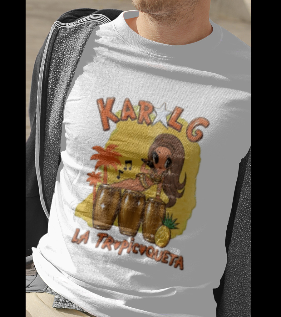 Karol G La Tropicuqueta Tropical Drummer Vibrant Island Vibes T-Shirt