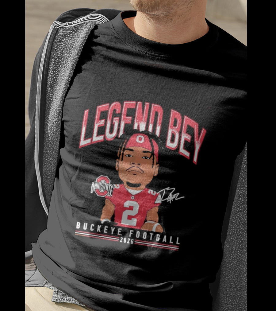 Legend Bey No 2 Ohio State Buckeye Football 2026 T-Shirt