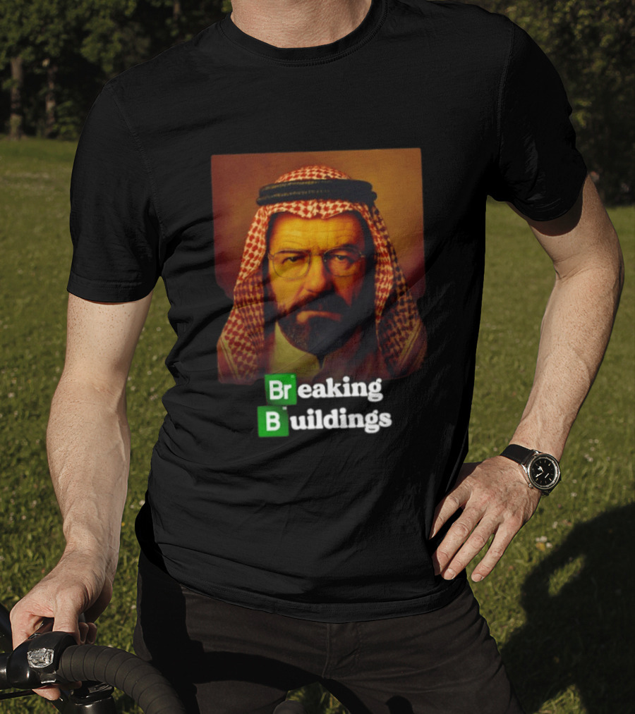 Breaking Buildings Bryan Cranston Walter White Middle Eastern Headdress T-Shirt