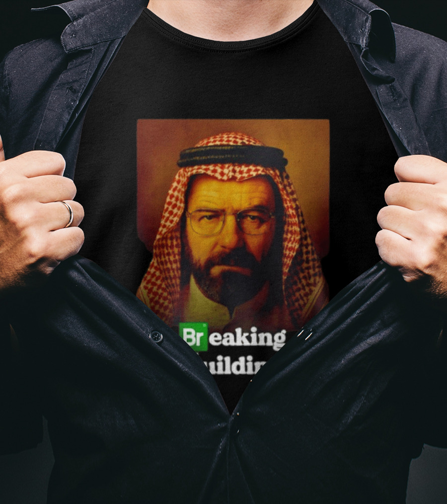 Breaking Buildings Bryan Cranston Walter White Middle Eastern Headdress T-Shirt