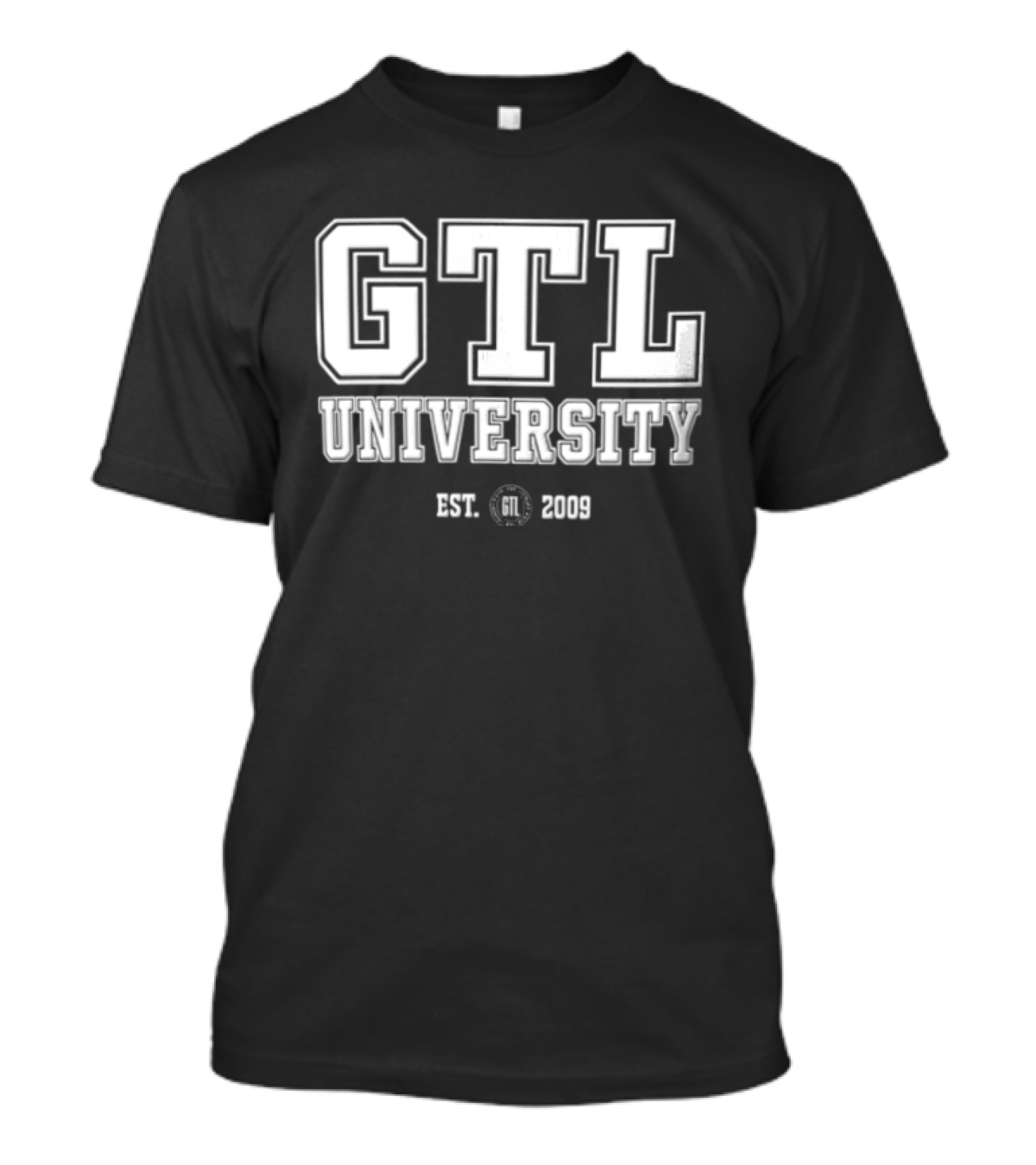 GTL University 2009 White Varsity Lettering Est. 2009 T-Shirt