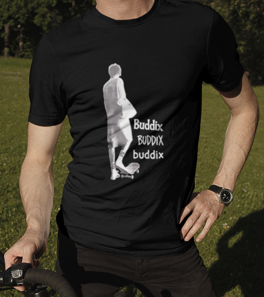 Buddix Person Standing On Skateboard Buddix BUDDIX Buddix T-Shirt