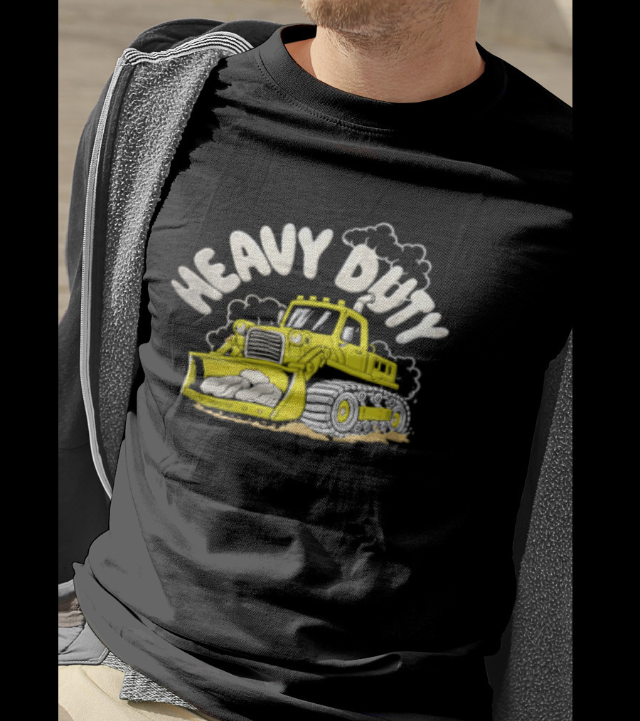 Heavy Duty Bulldozer With Rocks T-Shirt