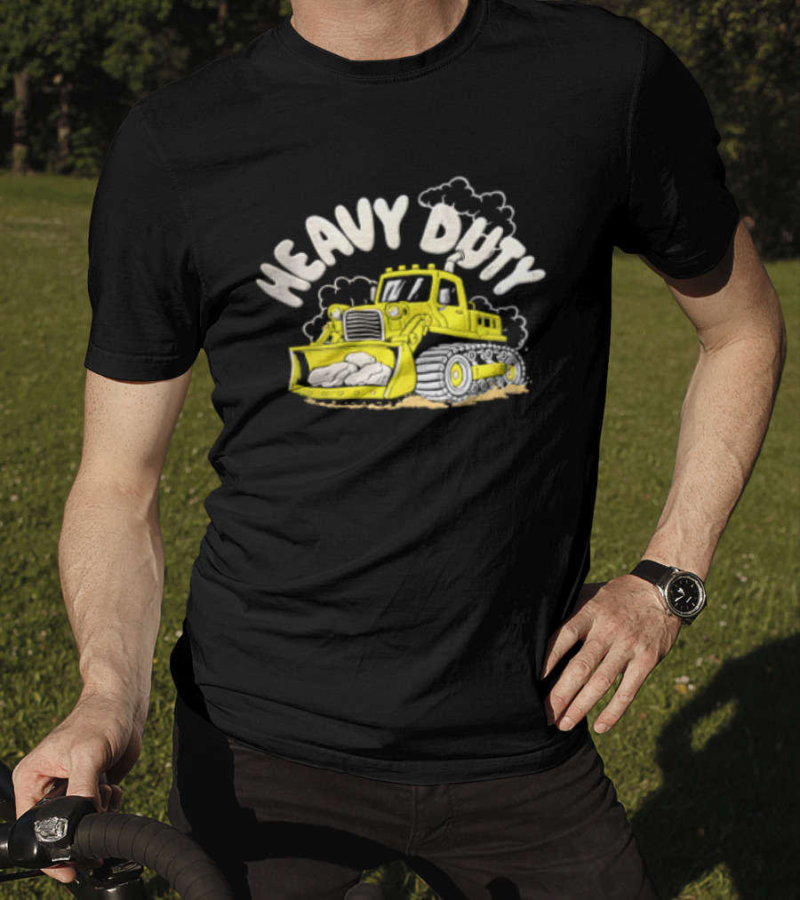 Heavy Duty Bulldozer With Rocks T-Shirt
