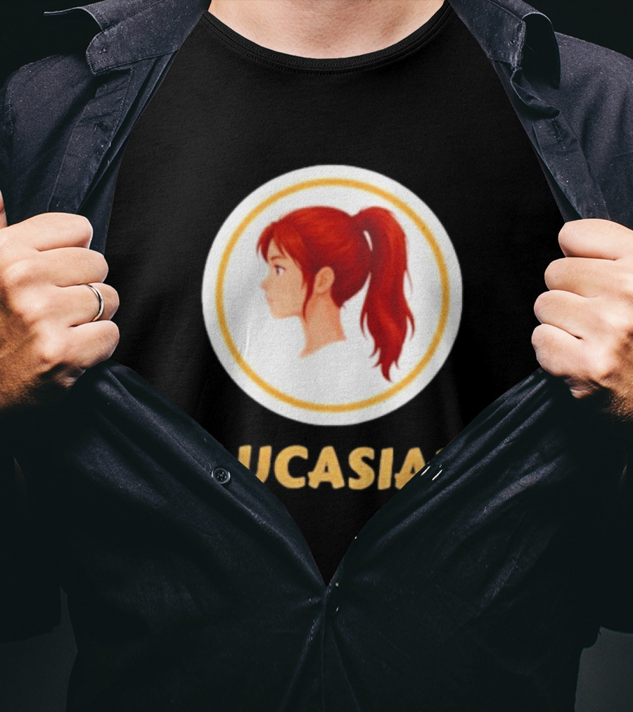 Caucasians Redhead Ponytail Profile T-Shirt
