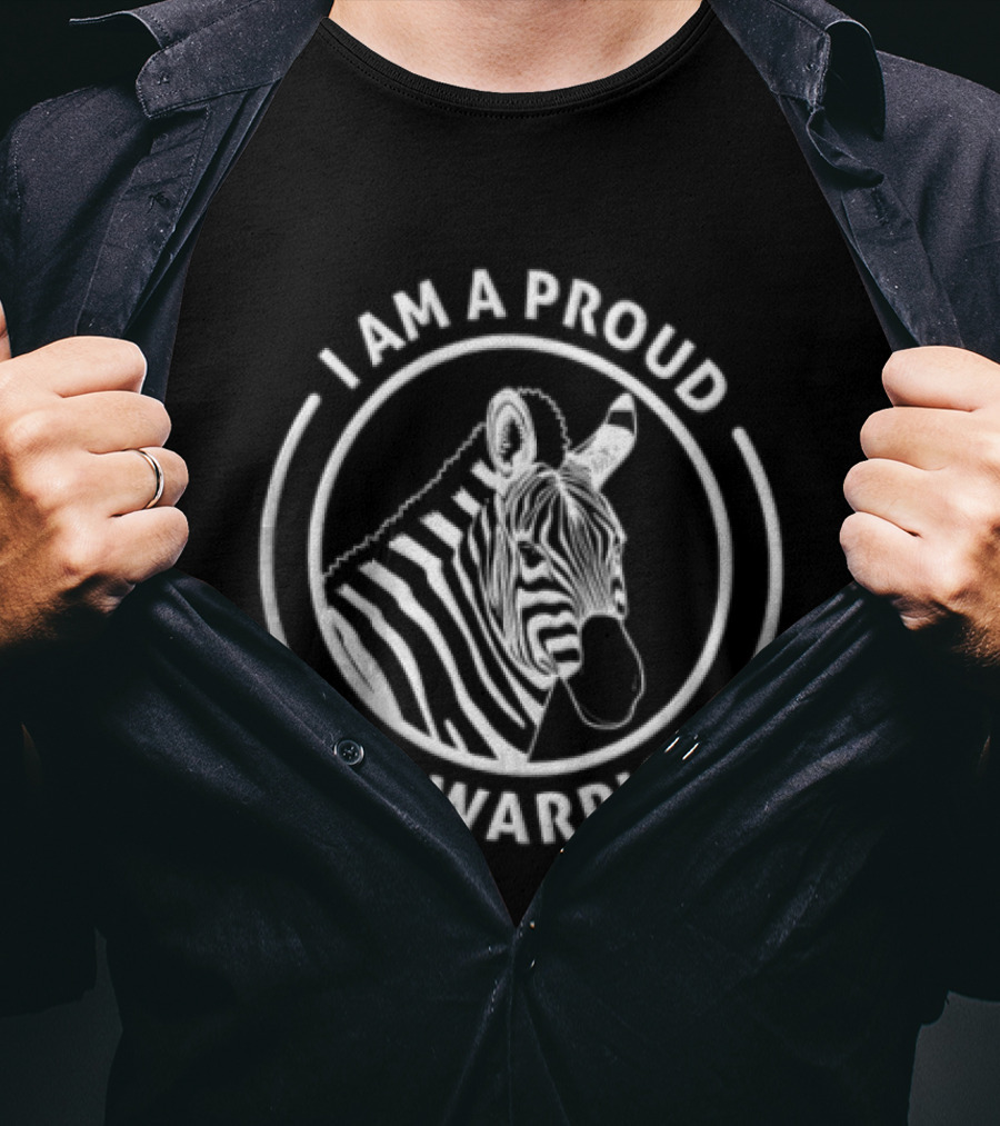 Proud EDS Warrior Zebra Head Inside Circle T-Shirt