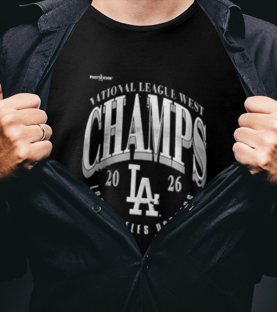 Los Angeles Dodgers National League West Champs 2026 LA T-Shirt