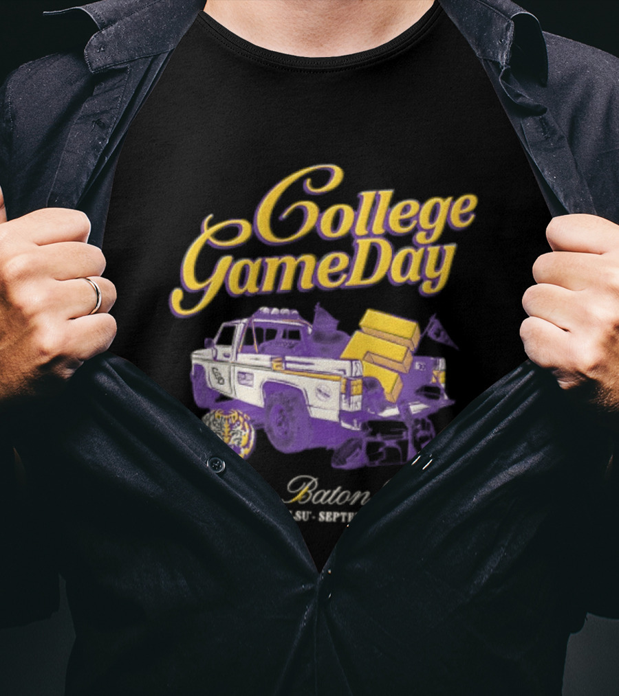 LSU Tigers College Gameday Live In Baton Rouge September 9 2023 Truck T-Shirt