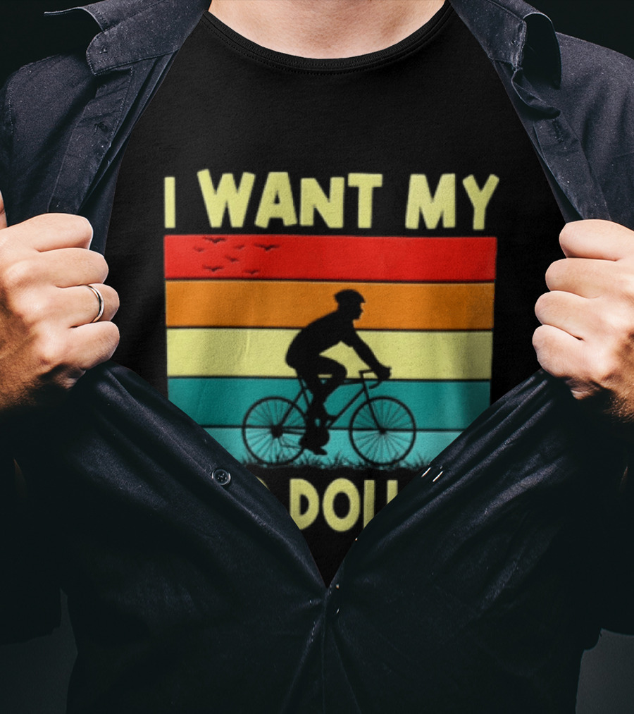 I Want My Two Dollars Sunset Cyclist T-Shirt