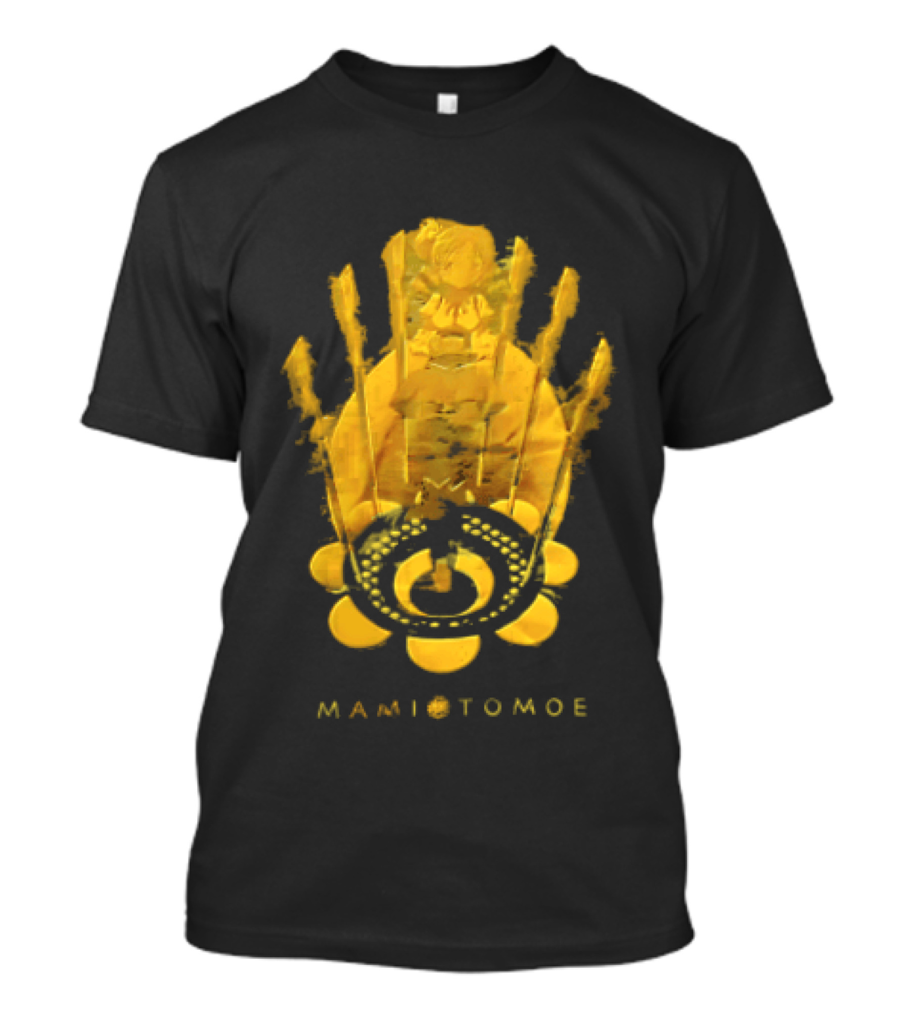 Mami Tomoe Magical Anime Character Golden T-Shirt
