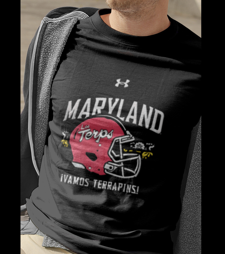 Maryland La Terps ¡Vamos Terrapins! Helmet T-Shirt