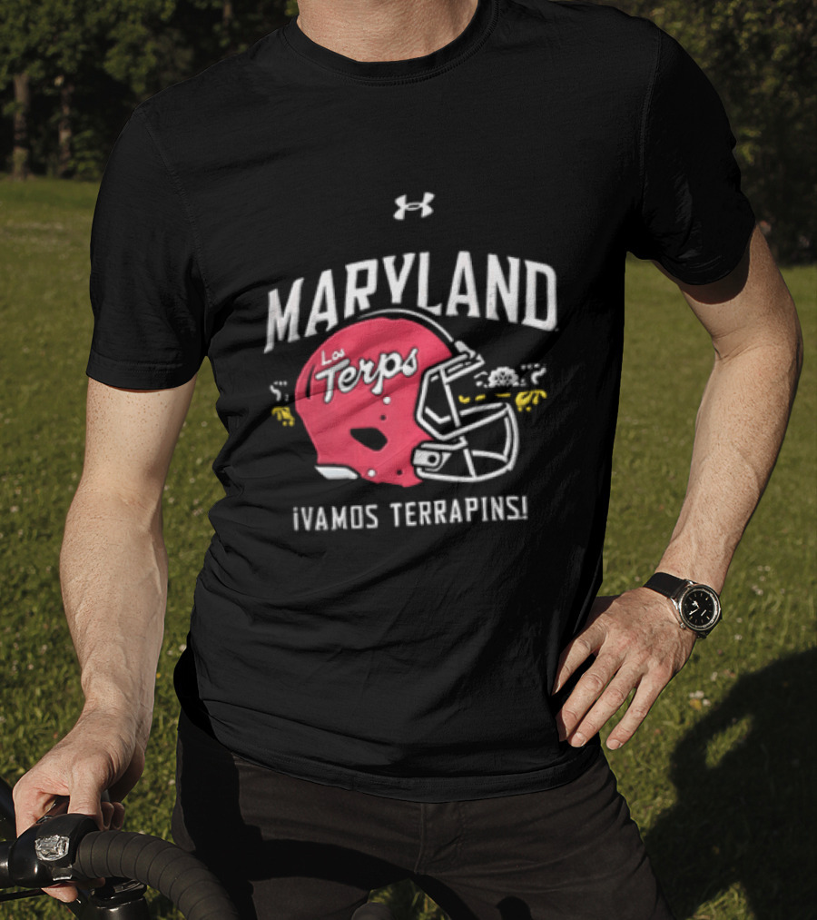Maryland La Terps ¡Vamos Terrapins! Helmet T-Shirt