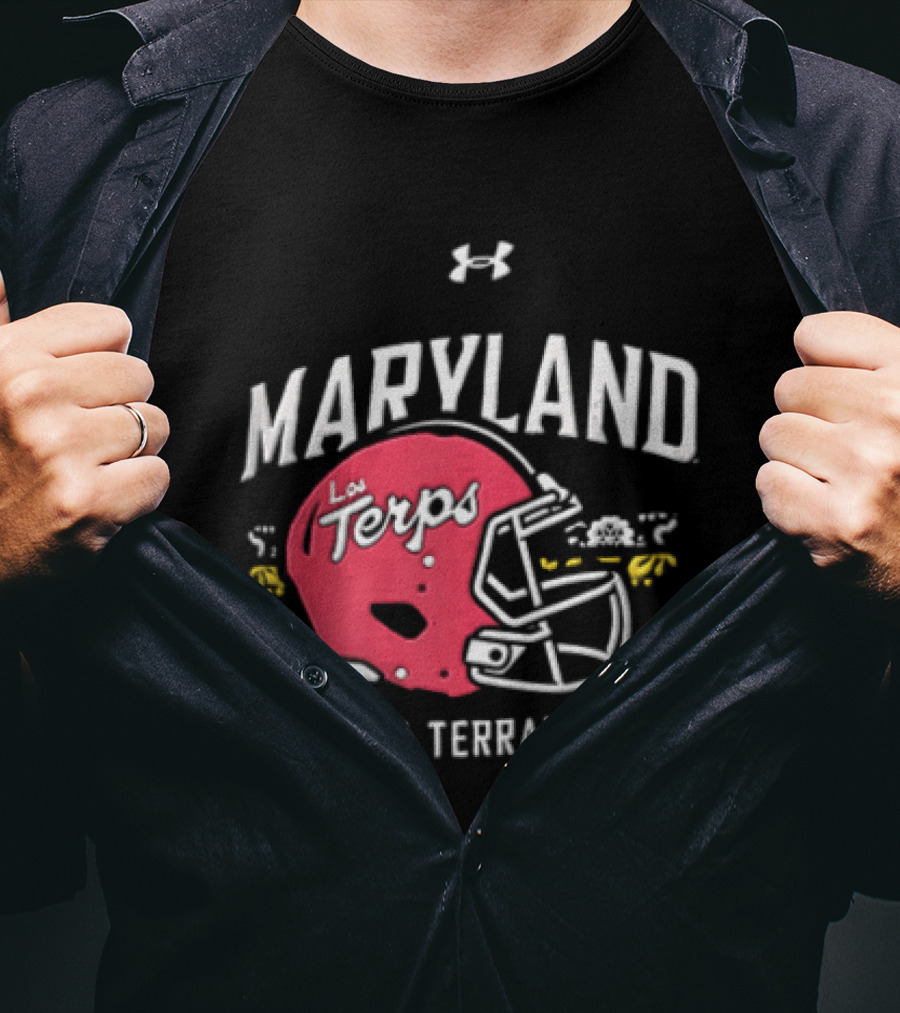Maryland La Terps ¡Vamos Terrapins! Helmet T-Shirt