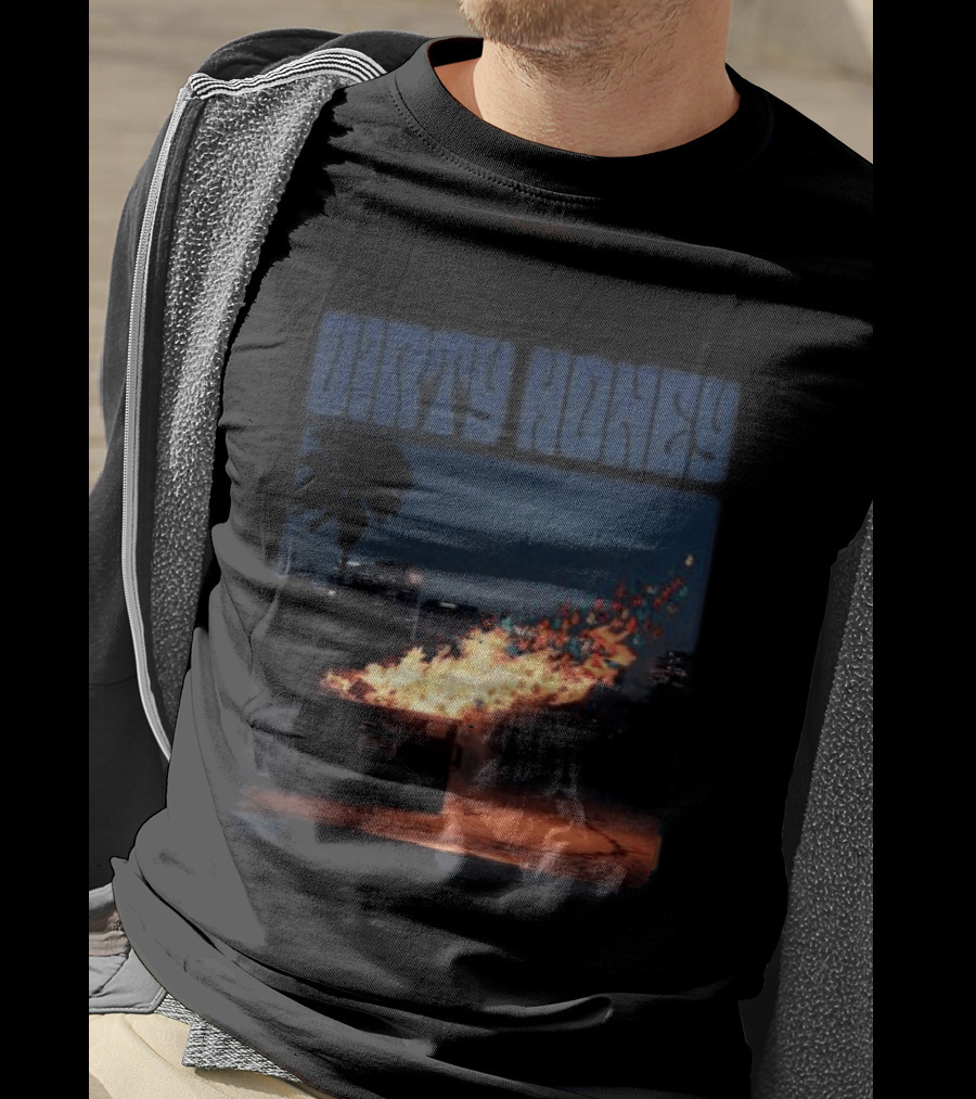 Dirty Honey Dumpster Fire Album Cover Vintage Aesthetic T-Shirt