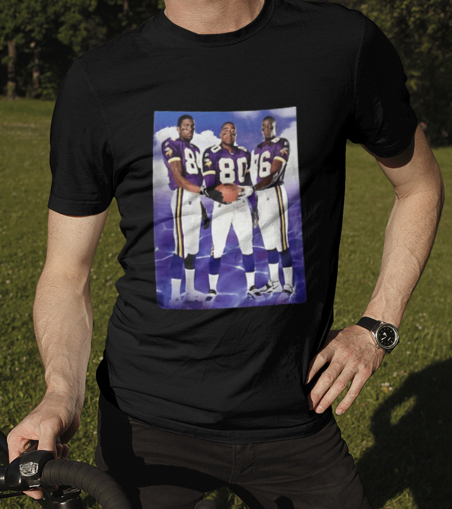 Randy Moss Cris Carter Jake Reed Minnesota Vikings Legendary Trio Football Players T-Shirt
