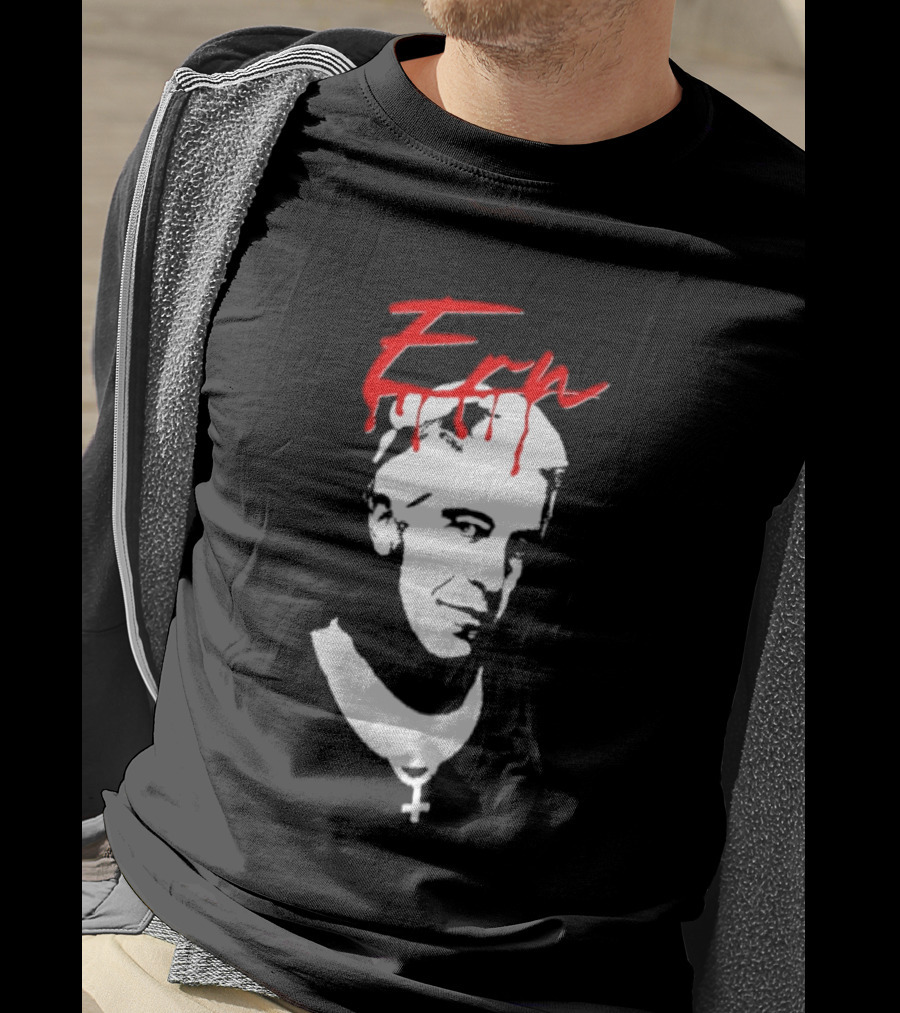Epstein Priest With Dripping Red T-Shirt