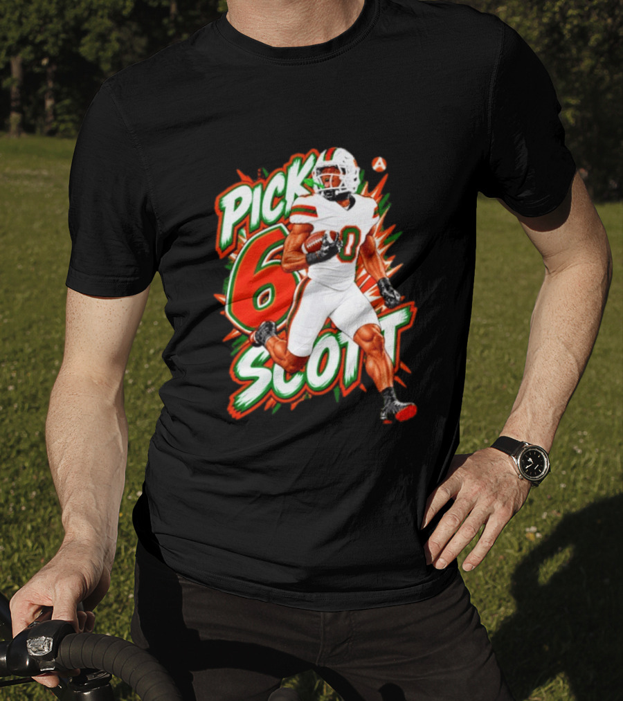 Keionte Scott Pick 6 Scott Miami Hurricanes Football Player T-Shirt