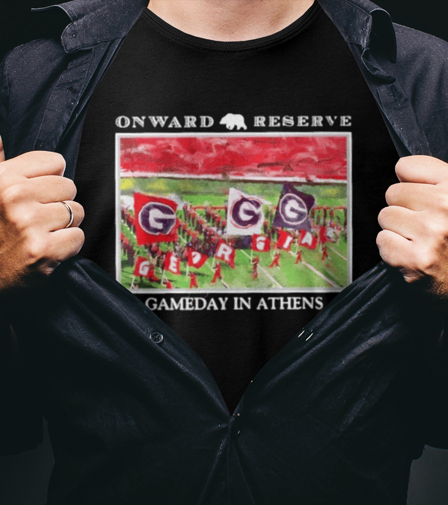 Onward Reserve Georgia Bulldogs Gameday In Athens T-Shirt
