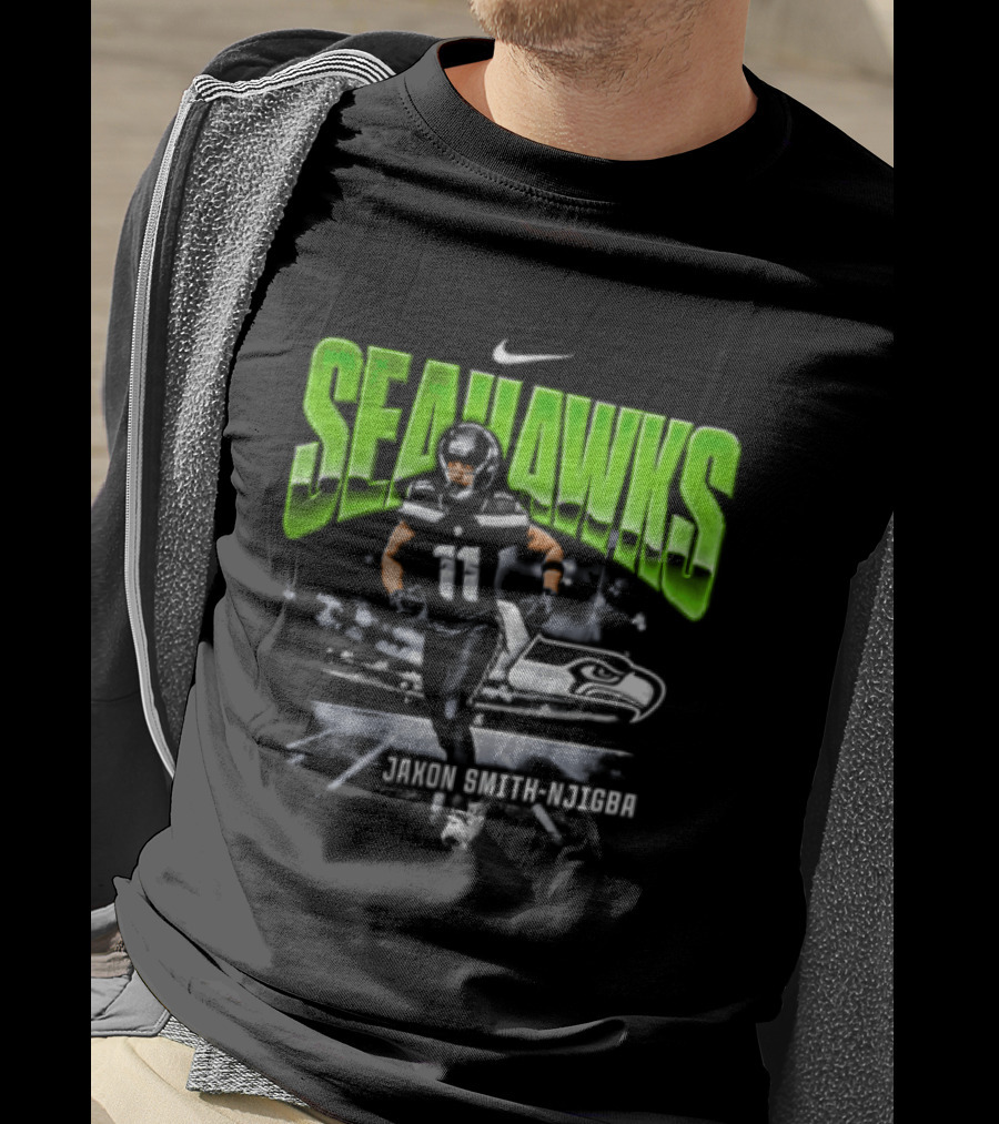 Seattle Seahawks Jaxon Smith Njigba 11 Nike Running Stadium T-Shirt