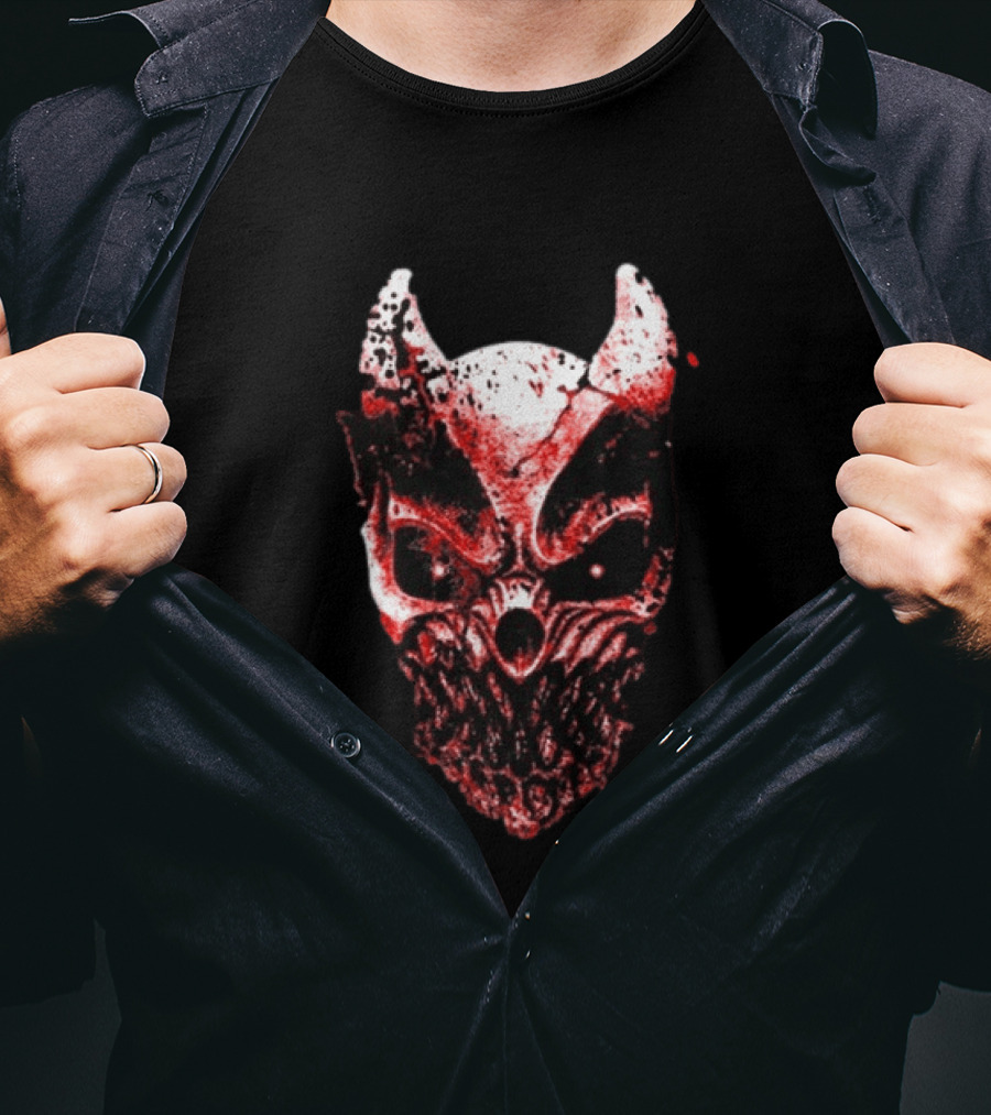 Slaughter To Prevail Blood Mask Horror Metal Mask T-Shirt