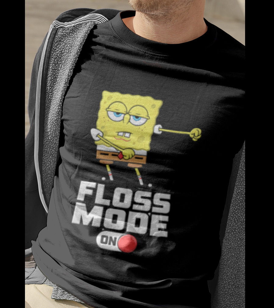 Squarepants Floss Mode On With Dabbing T-Shirt
