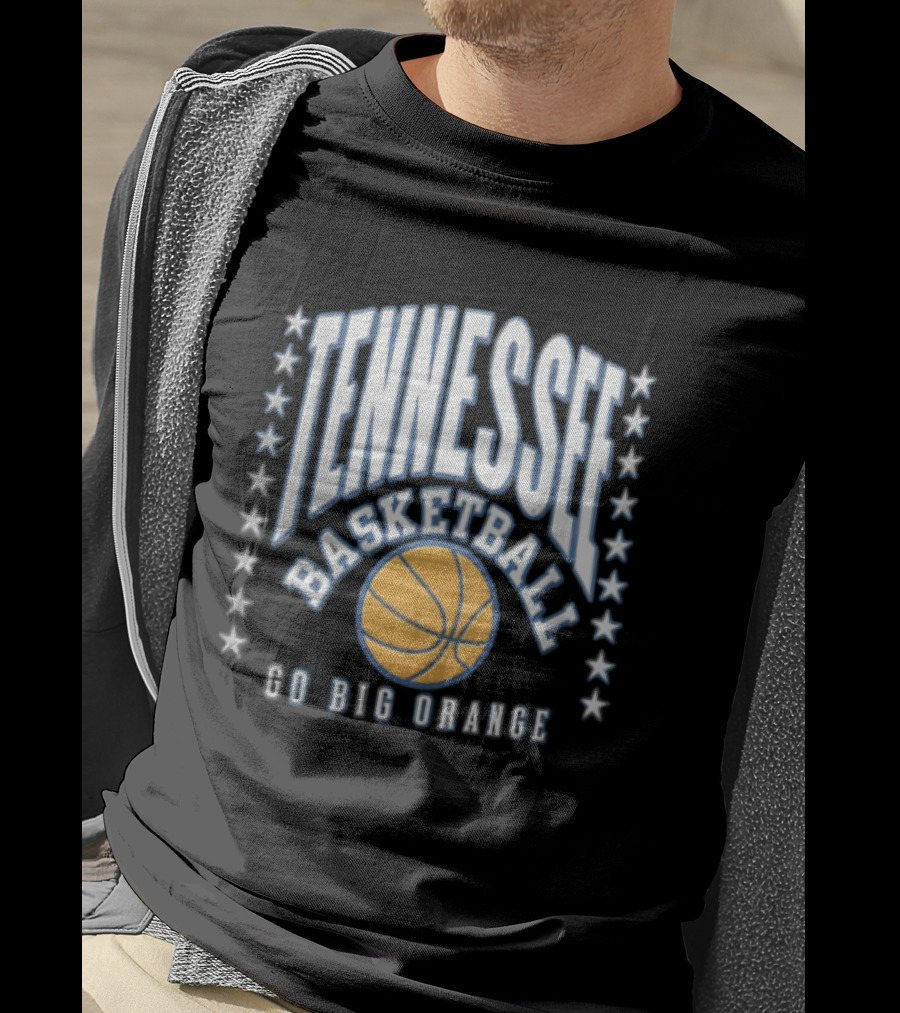 Tennessee Basketball Go Big Orange Stars T-Shirt