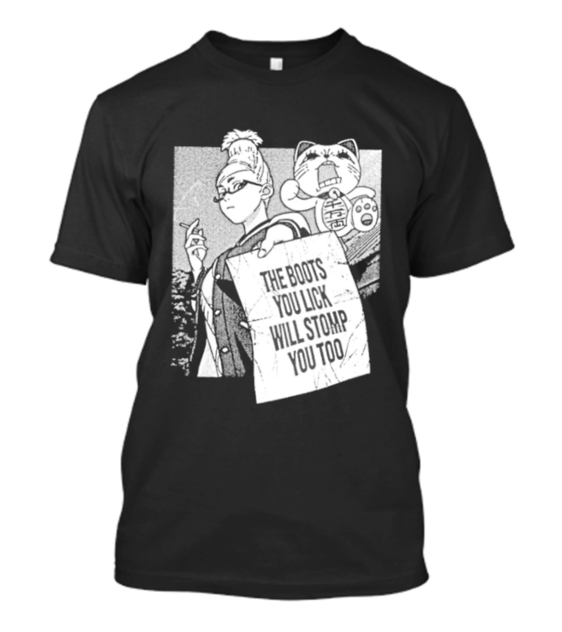 The Boots Your Lick Will Stomp You Too Anime T-Shirt