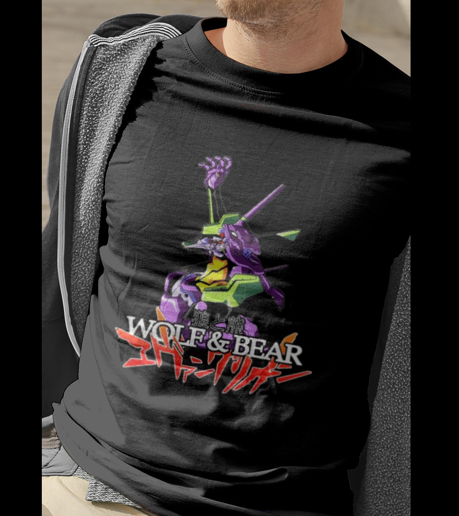 Wolf & Bear Store Shop Nge Tour Evangelion Mecha Anime T-Shirt