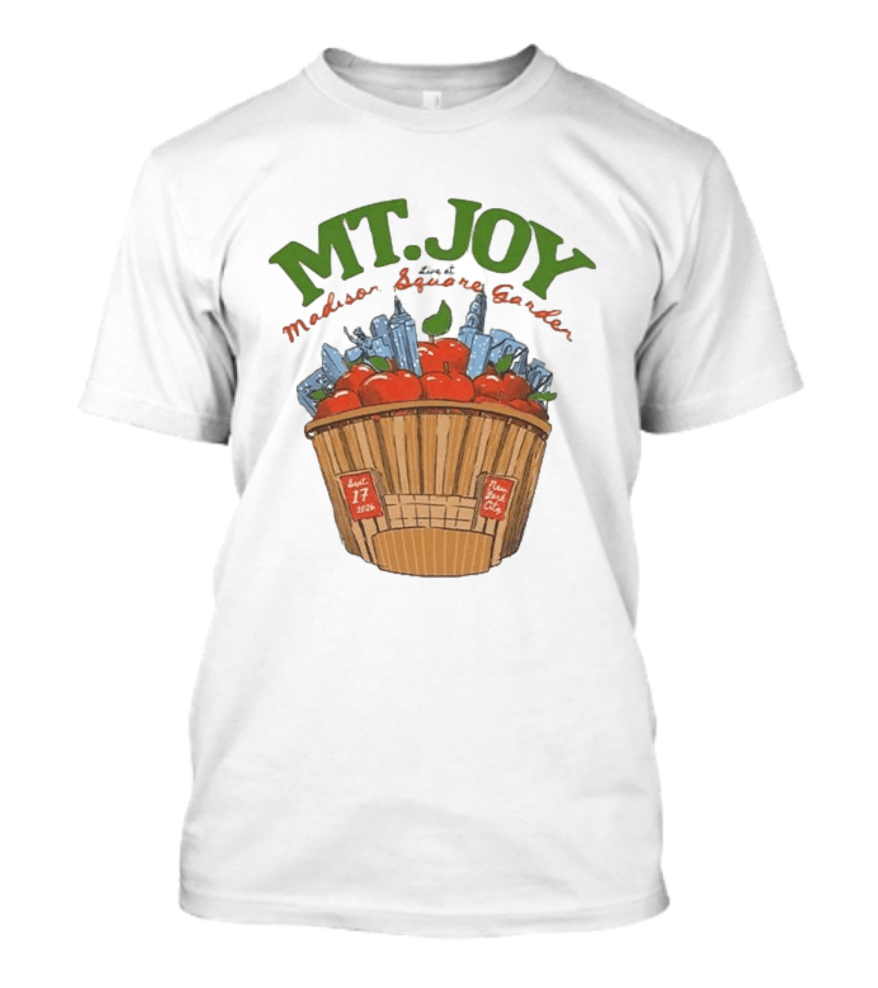 Mt. Joy Madison Square Garden Sept 17 2026 Apples New York City T-Shirt
