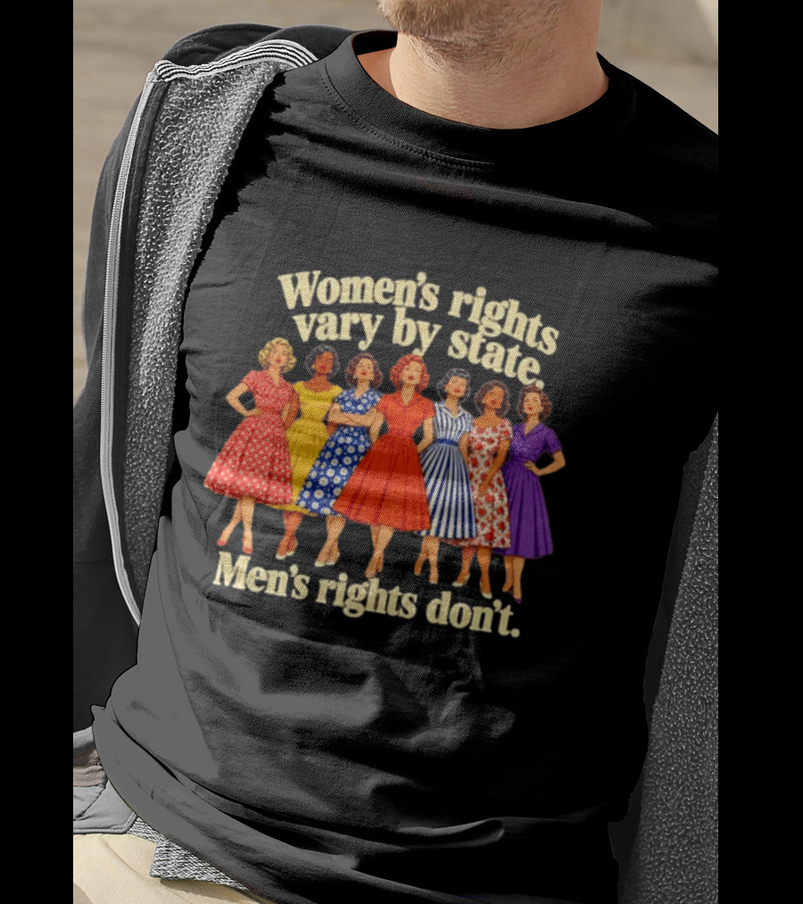 Women's Rights Vary By State Men's Rights Don't Vintage Dresses T-Shirt