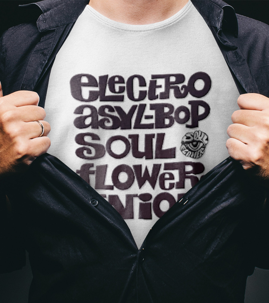 Electro Asylum Bop Soul Flower Union Psychedelic Eye T-Shirt