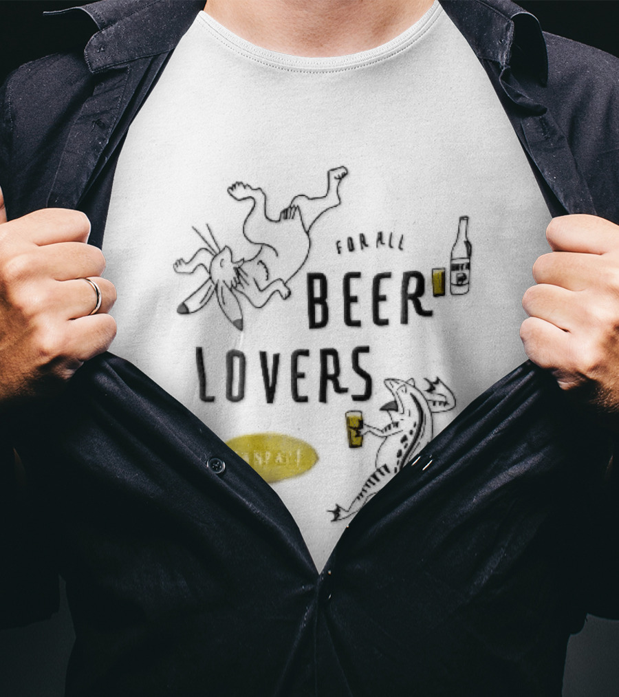 For All Beer Lovers Kanpai Choju Giga Dancing Rabbit Frog Kanpai Cheers T-Shirt