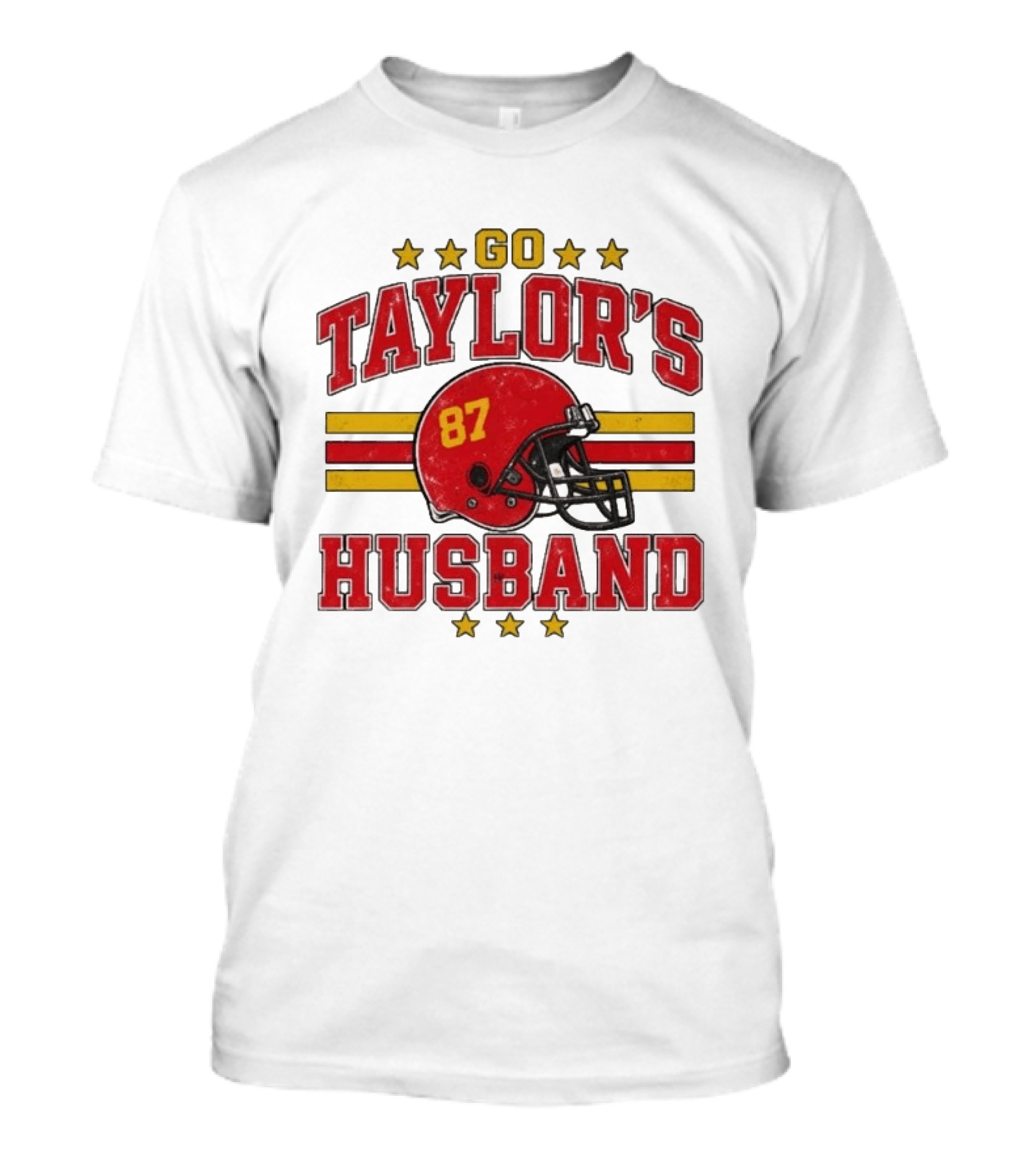 Go Taylor's Husband Football Helmet 87 Stars T-Shirt