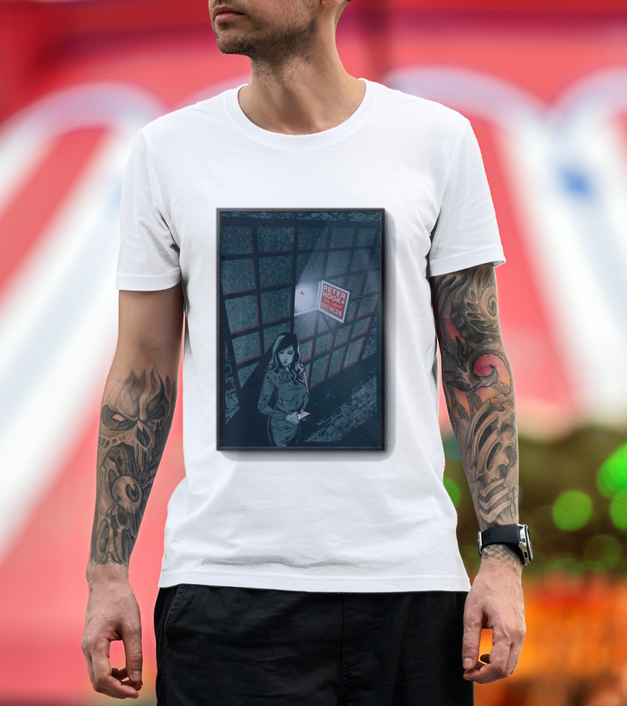 Peter Hook And The Light 9 18 2026 Del Mar CA Tour Woman In Dress Guard غرفة المراقبة T-Shirt