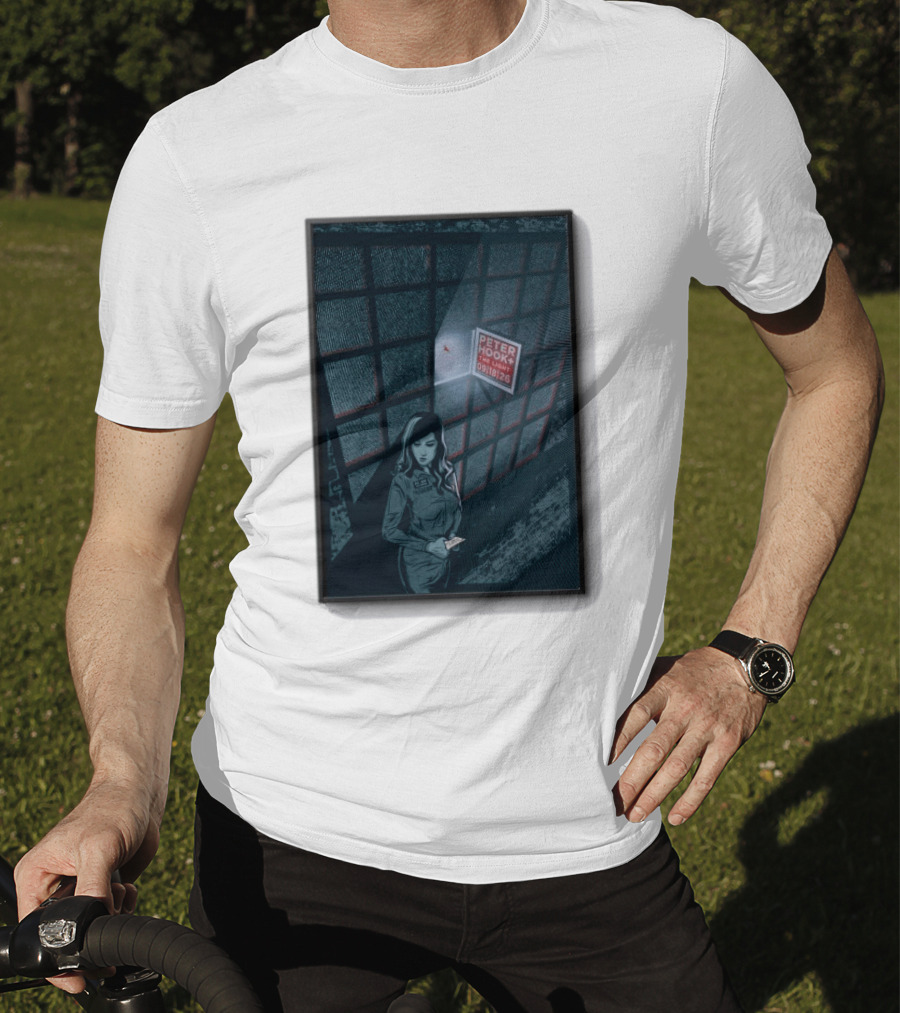 Peter Hook And The Light 9 18 2026 Del Mar CA Tour Woman In Dress Guard غرفة المراقبة T-Shirt