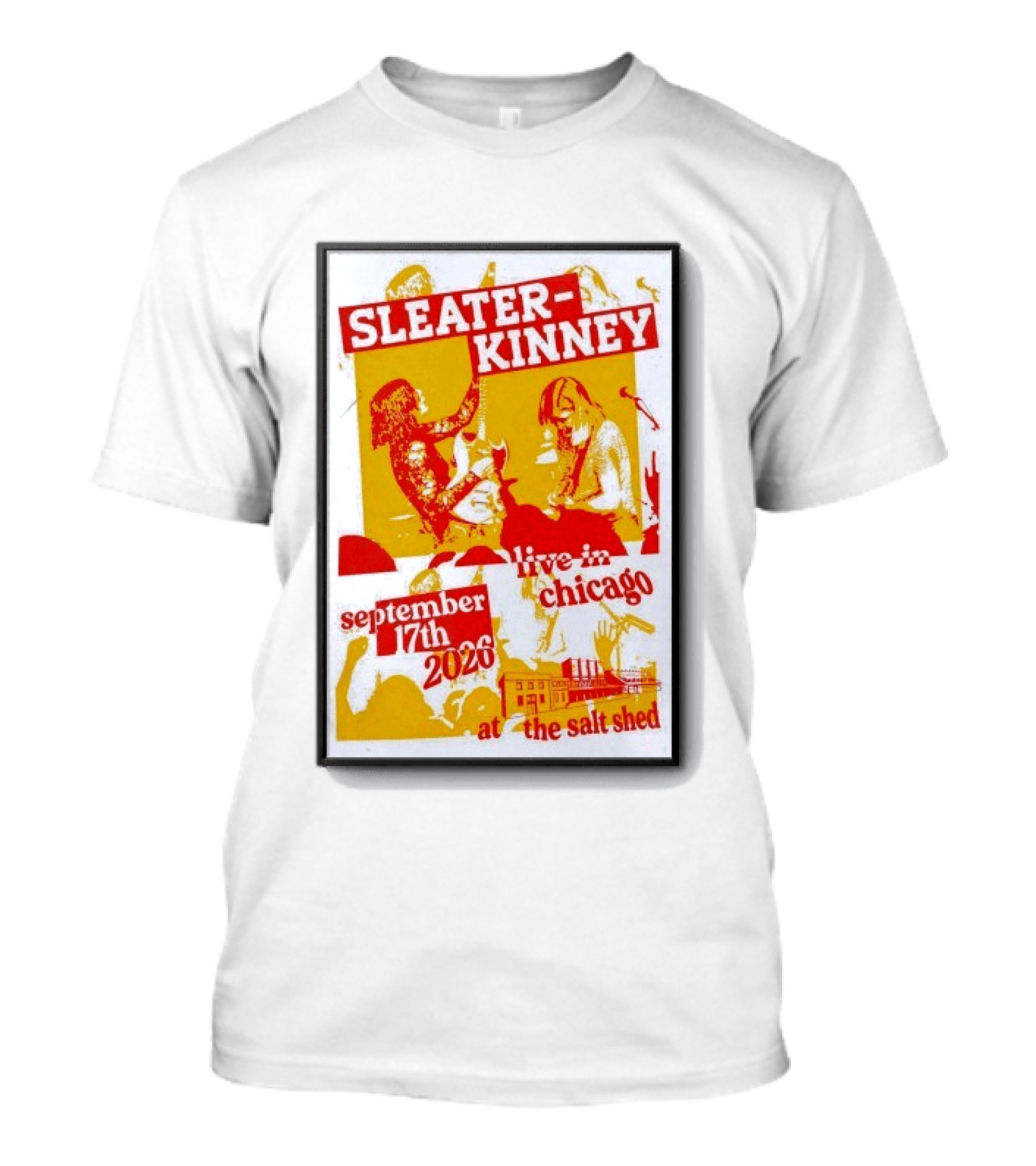 Sleater Kinney Live In Chicago At The Salt Shed September 17th 2026 T-Shirt