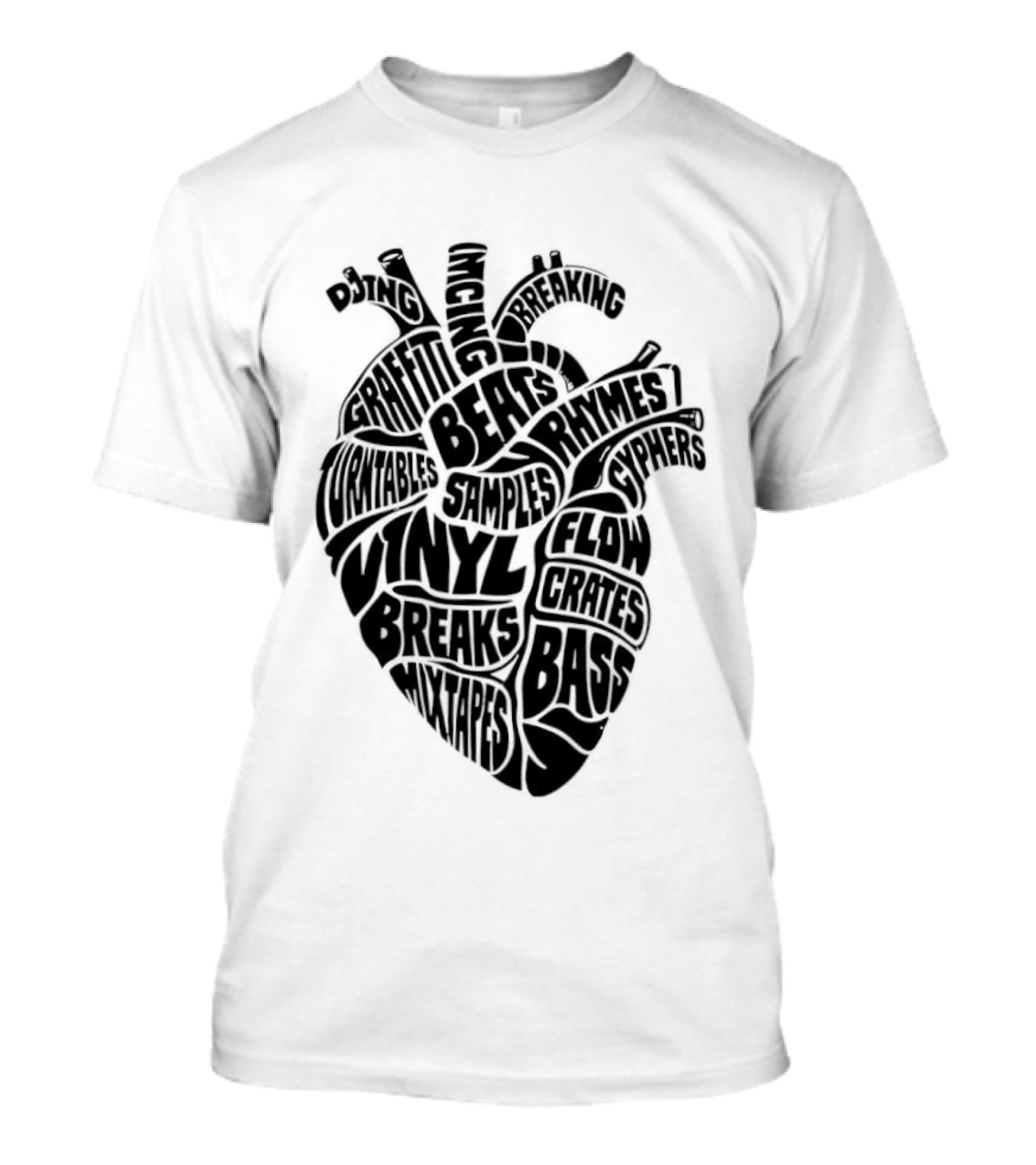 Heartbeat Of Hip Hop Culture Anatomy T-Shirt